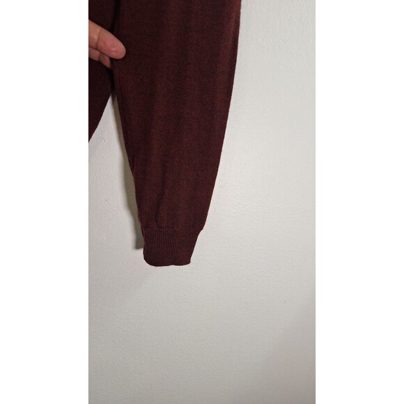 ASOS Embroidered 100% Merino Wool Cardigan Sweater Men Med. Preppy Nerdy Office - Picture 7 of 8